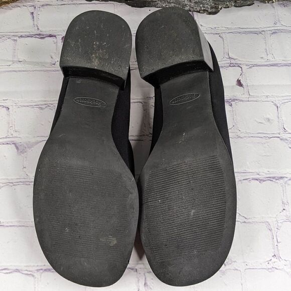 Rockport Black Wool Blend Fabric Career Chunky Loafer Heel - 9W (Wide) - Picture 6 of 10